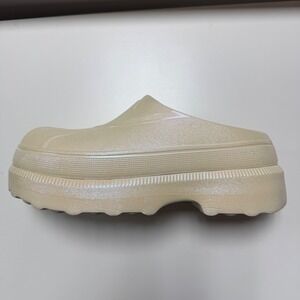 Sorel Caribou Platform Clog Womens 10 Chalk Iridescent Slip On Shoes LL6066-191